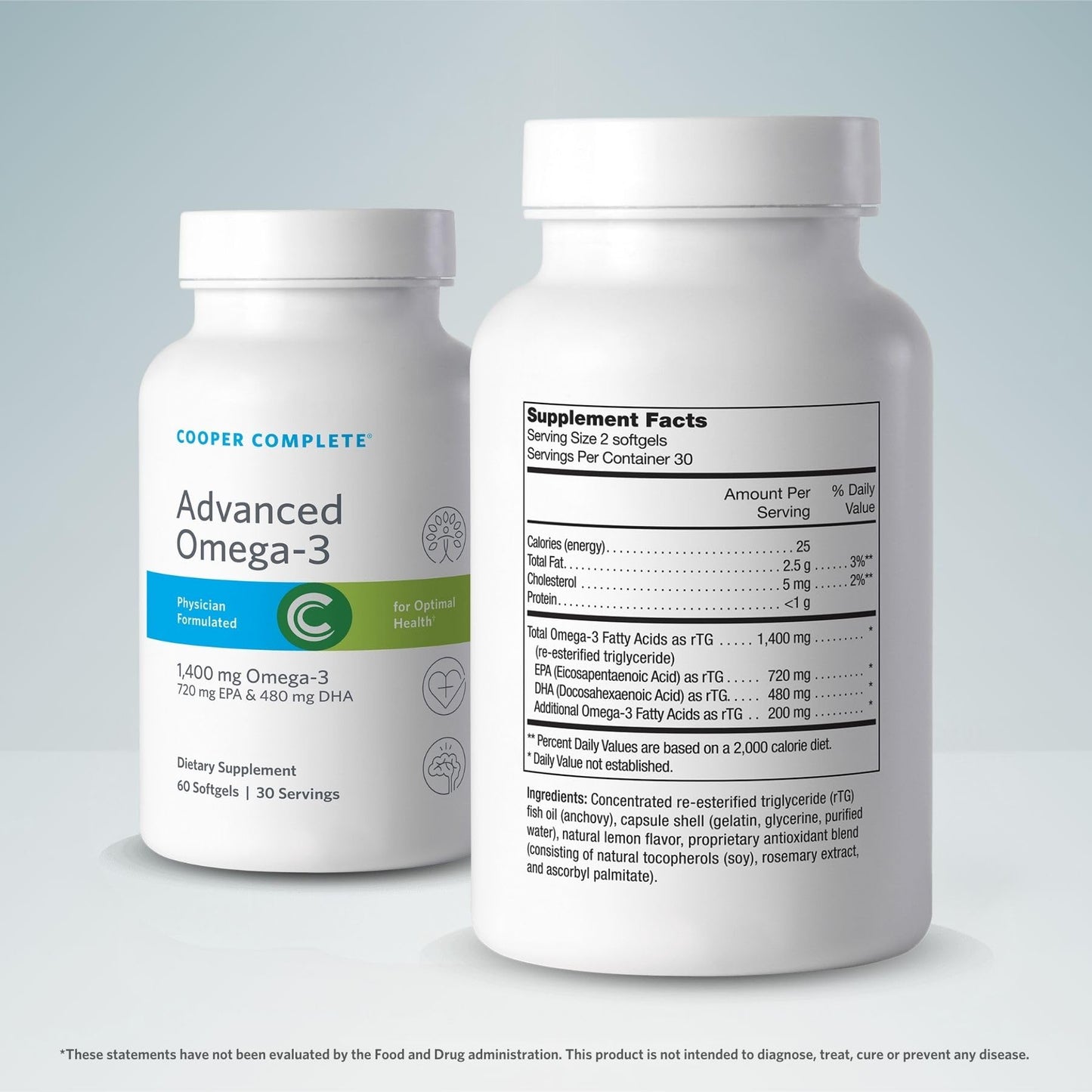 Cooper Complete Advanced Omega-3 Fish Oil Softgels 180 Count