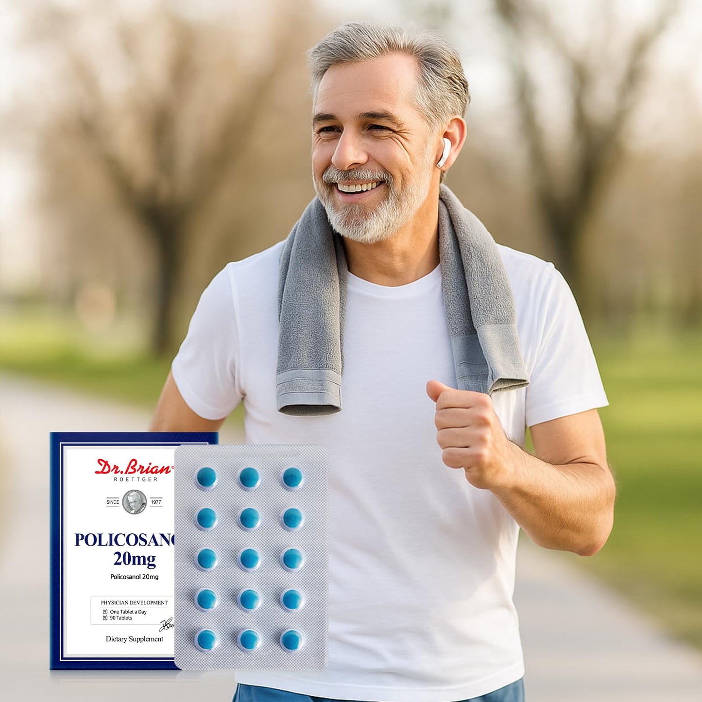DR.BRIAN ROETTGER Policosanol 20mg Tablet, 90 Count