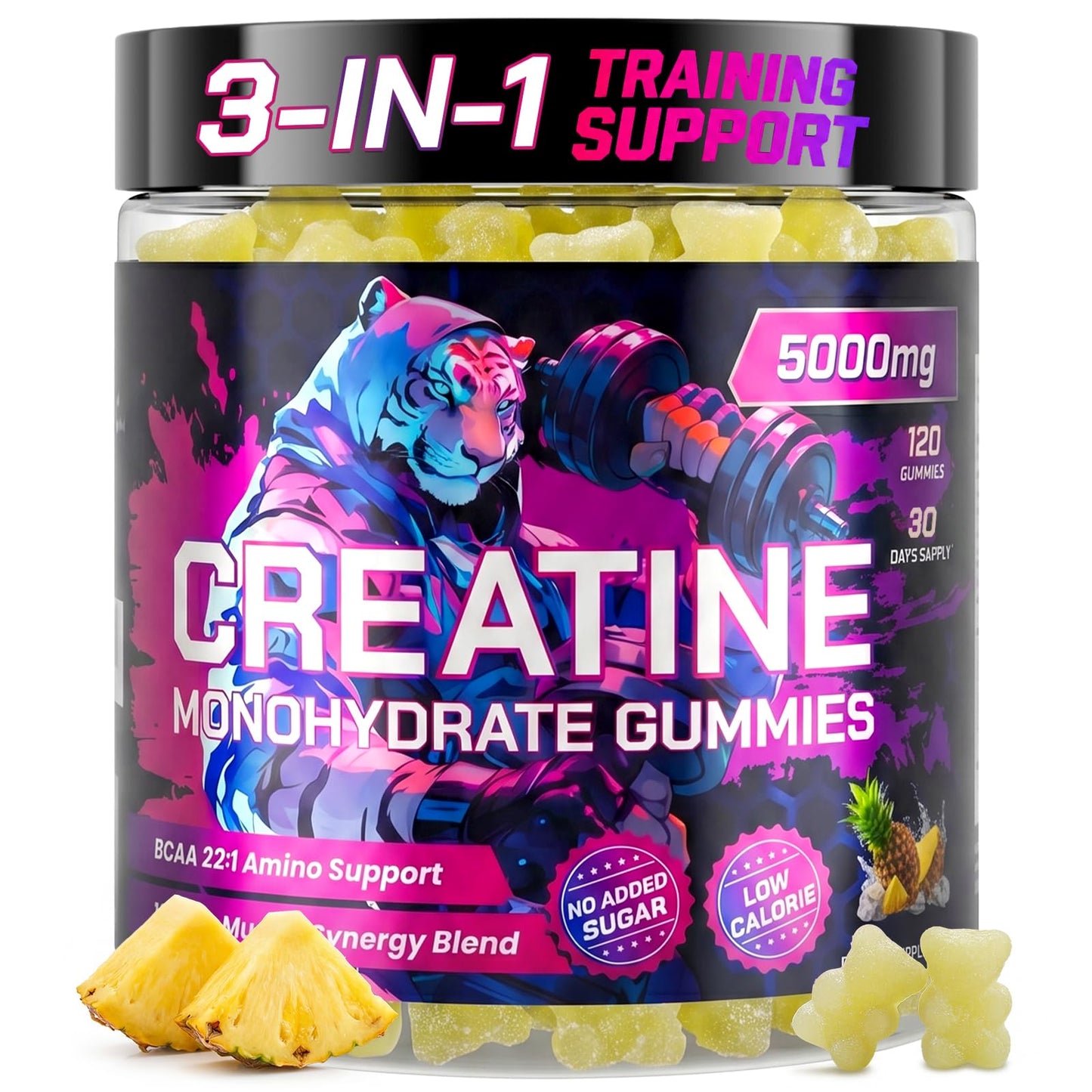Florvay Creatine Gummies, Gummy, 120 Count