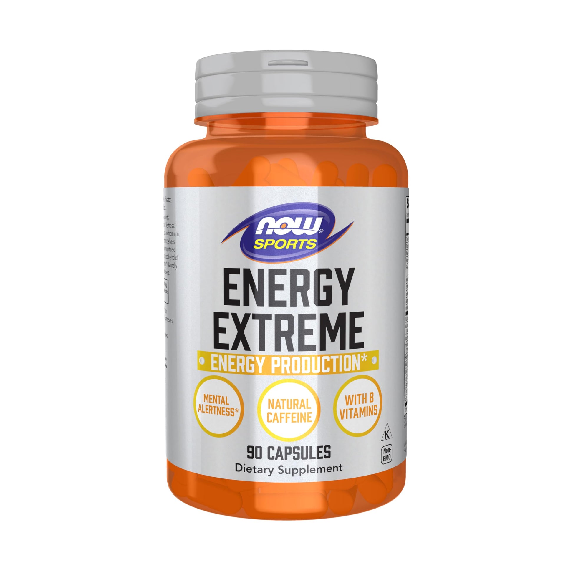 NOW Foods Sports Energy Extreme Veg Capsules, 90 Count