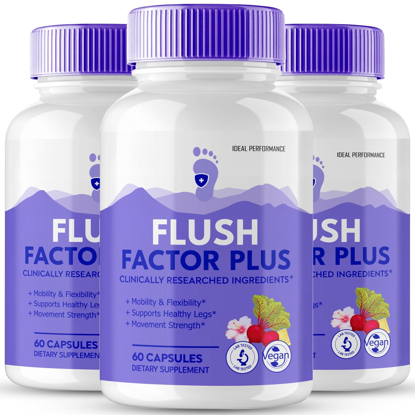 IDEAL PERFORMANCE Flush Factor Plus Capsules 180 Capsules