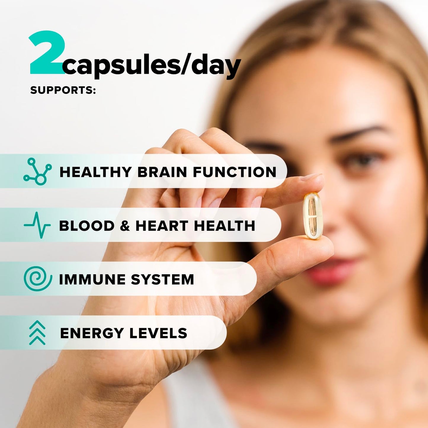 Complement Vegan Omega-3 Supplement 120 Capsules
