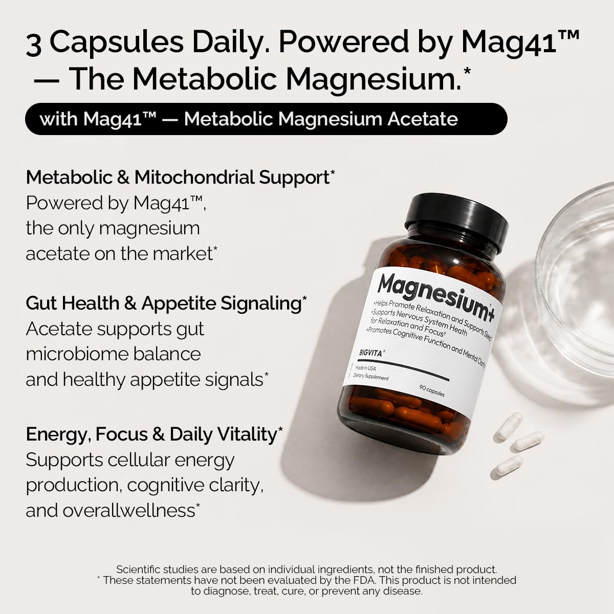 BIGVITA Magnesium+ 90 Capsules