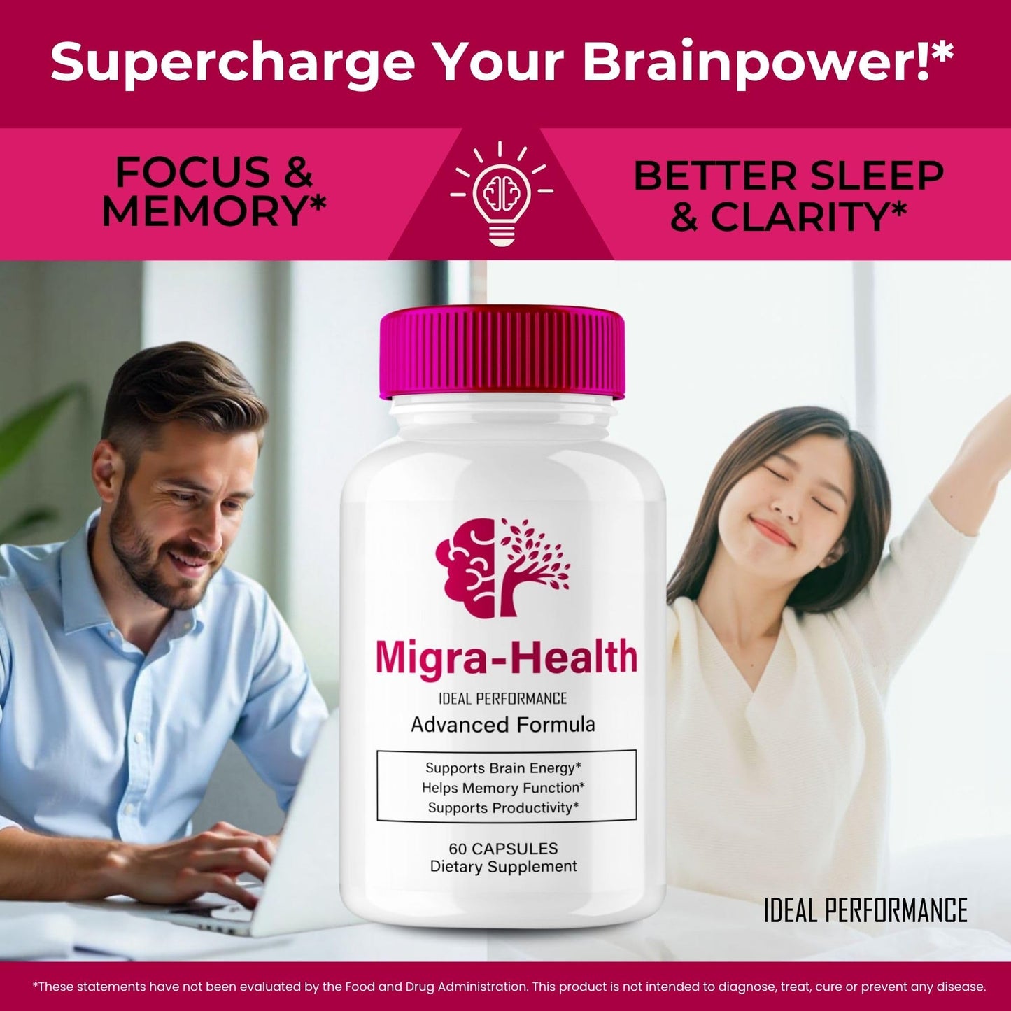 IDEAL PERFORMANCE Migra-Health Capsules, 300 Count