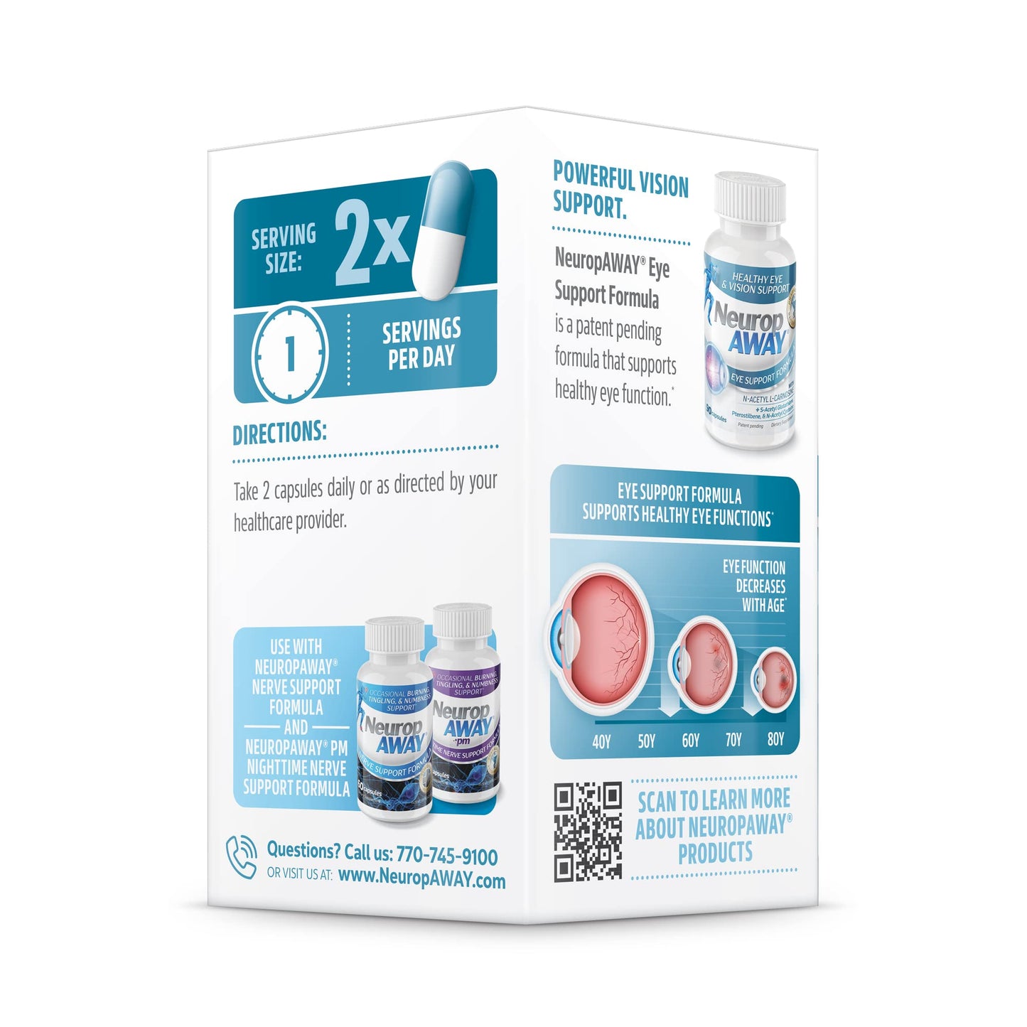 NeuropAWAY Eye Support Supplement Capsule 90 Count