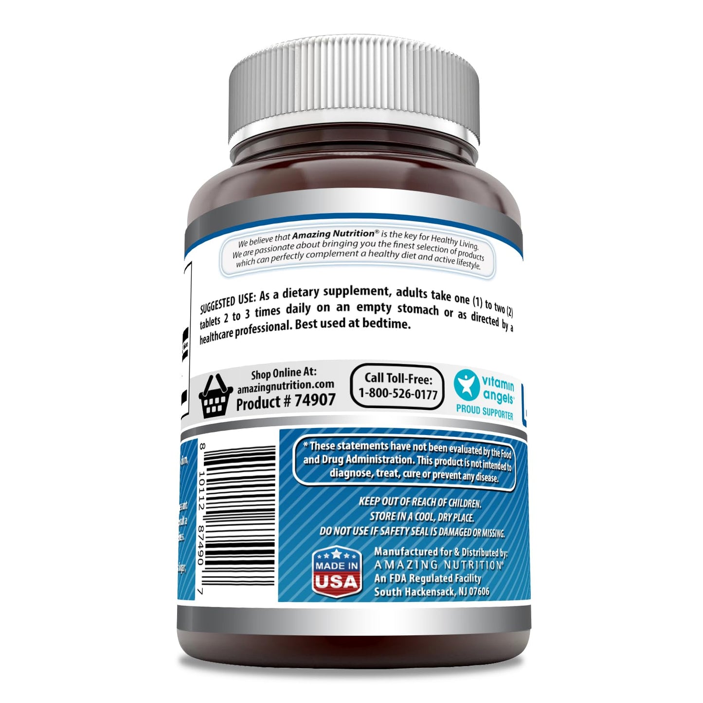 Amazing Nutrition L-Tryptophan 1000mg Tablets, 240 Count