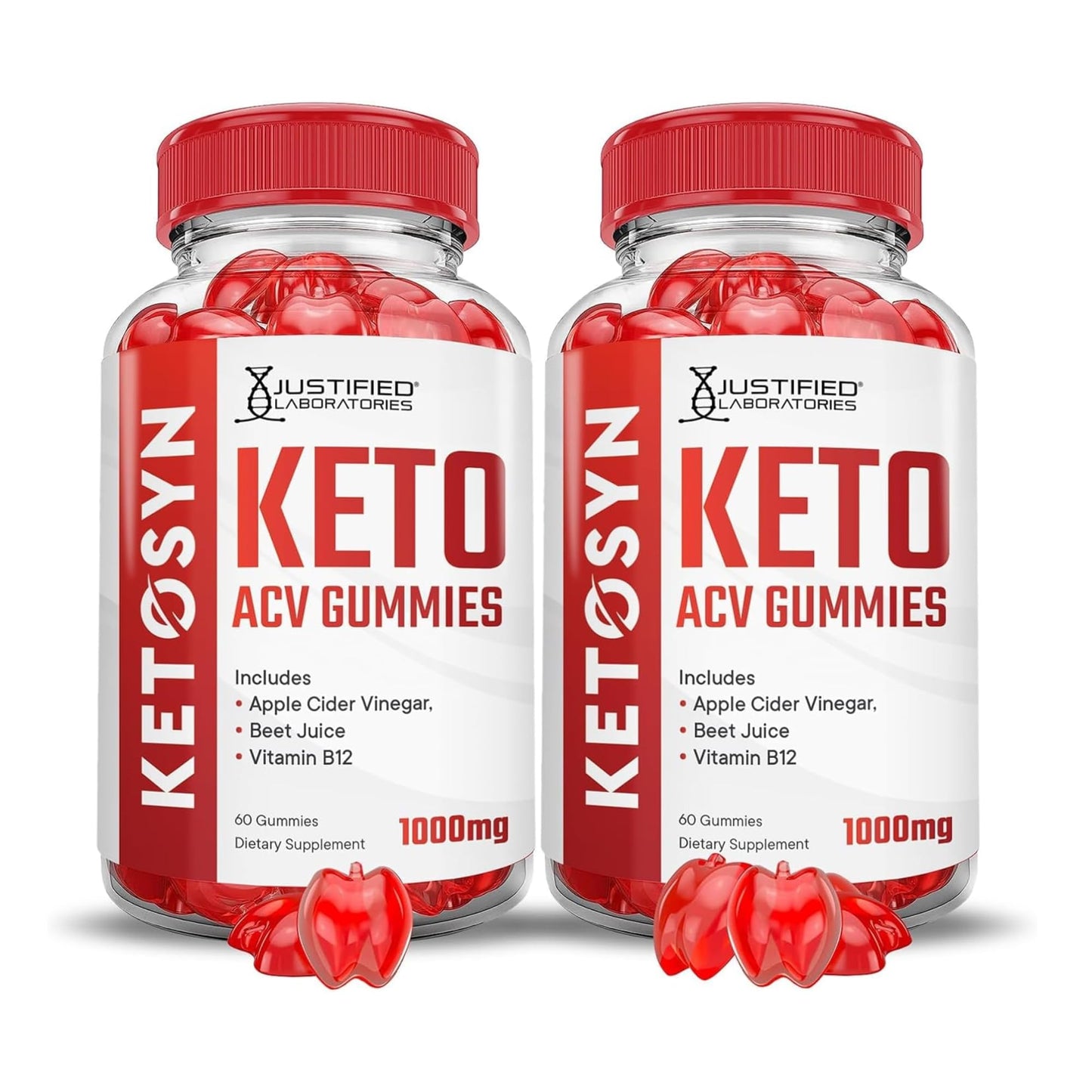 Justified Laboratories Ketosyn Keto ACV Gummies (1000 mg) Gummy 120