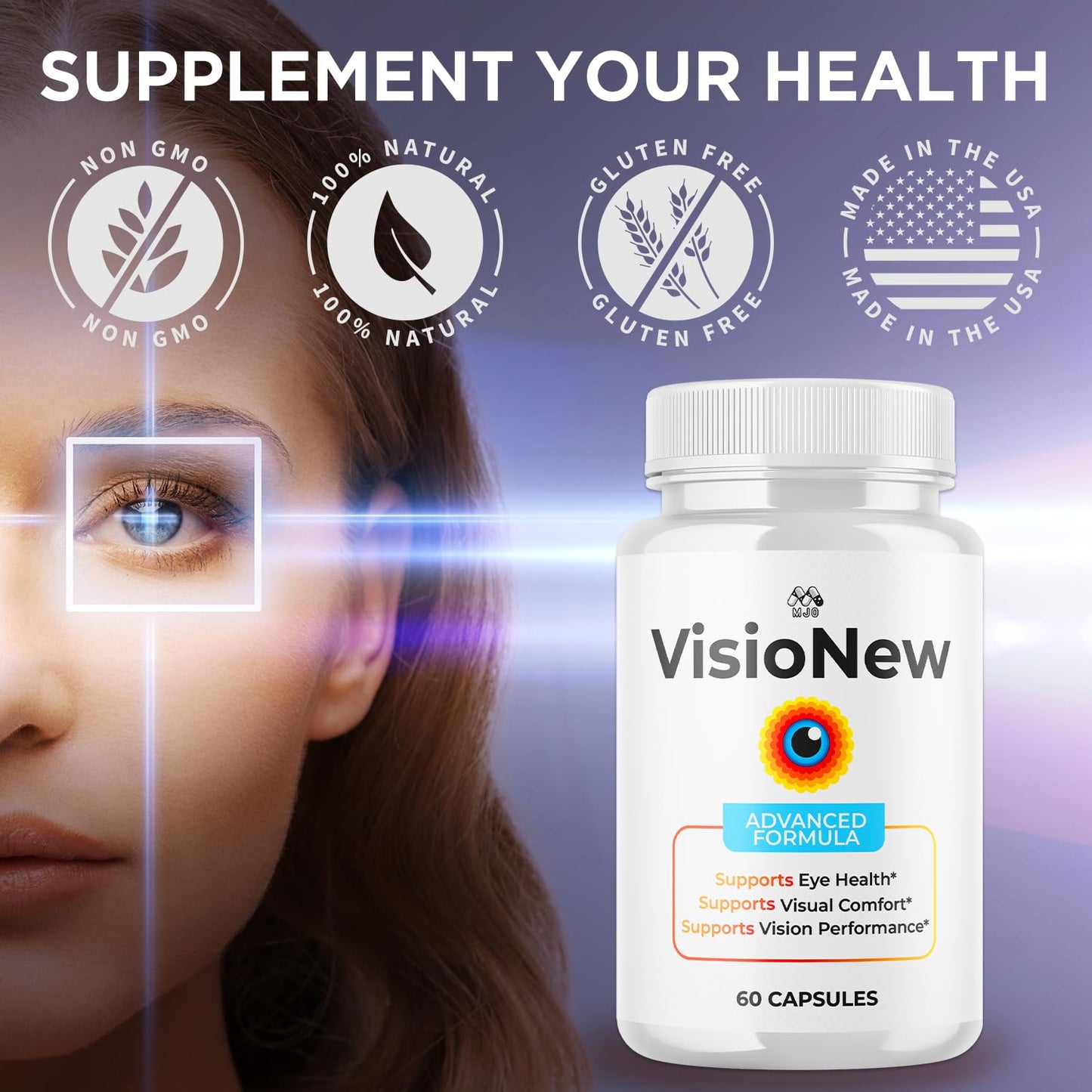 MJO VisioNew Vision Support Capsules, 120 Capsules