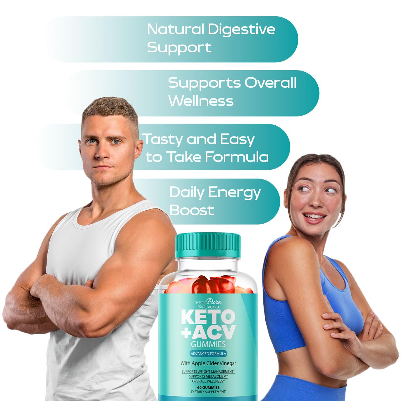 LIVORKA Keto Pure ACV Gummies Gummy 120