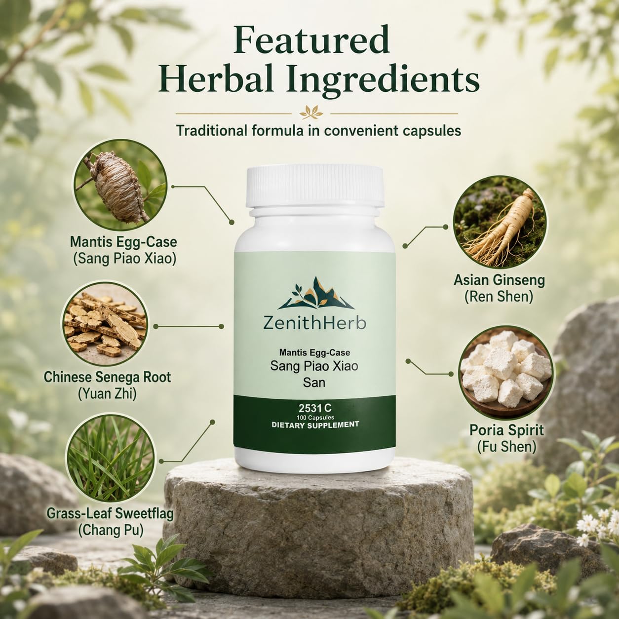 ZenithHerb Sang Piao Xiao San Capsules, 200 Capsules