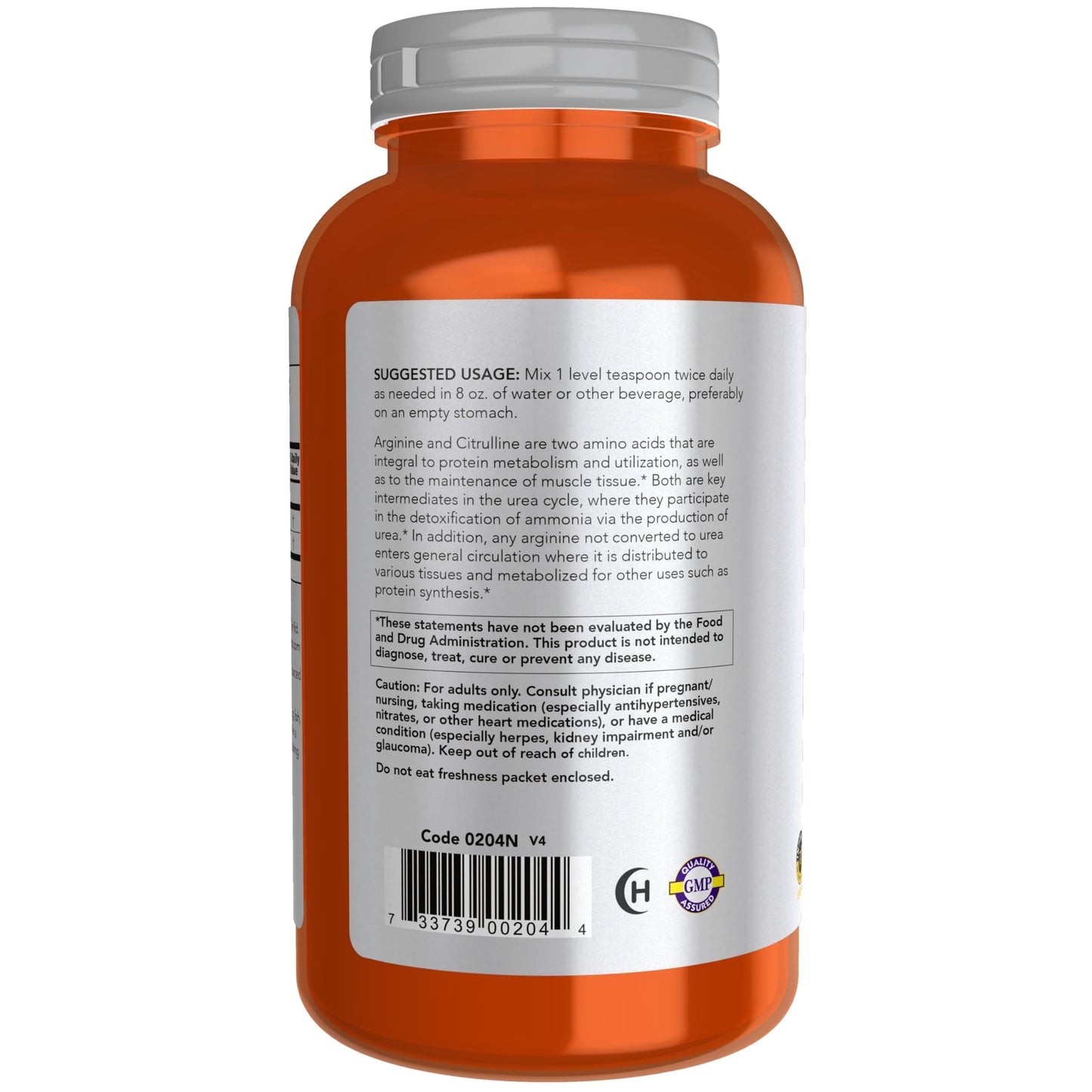NOW Foods Arginine & Citrulline Powder, 12 Ounce