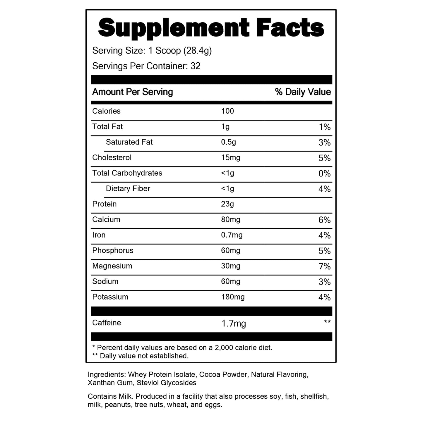 Portions Master CFM Whey Isolate Powder, 32 Servings