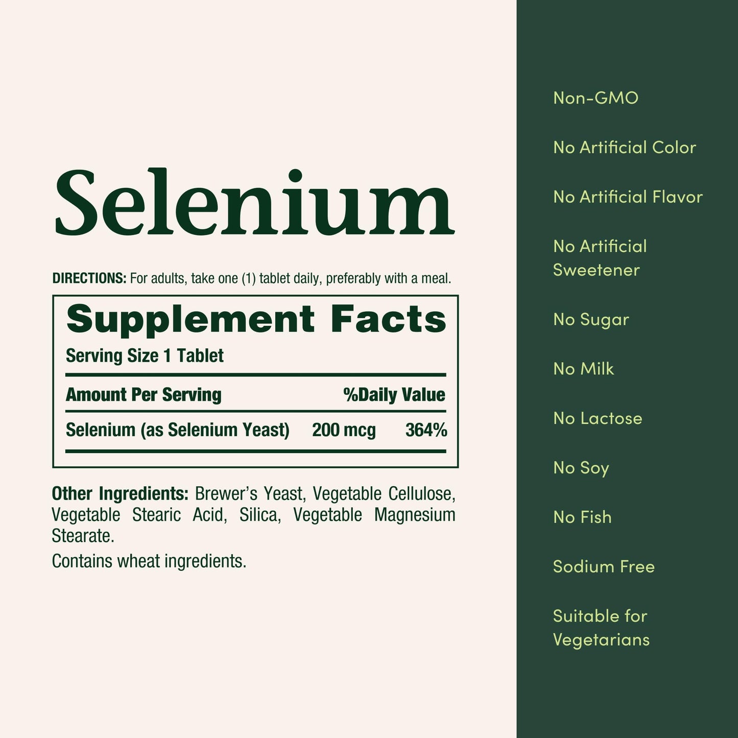 Nature's Bounty Selenium 200 mcg Tablets, 100 Count