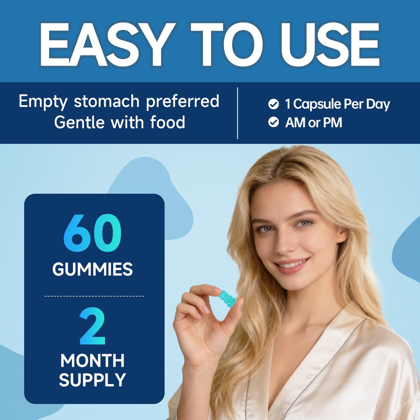 Ewecxine GHK-Cu Copper Peptide Gummies 60 Count