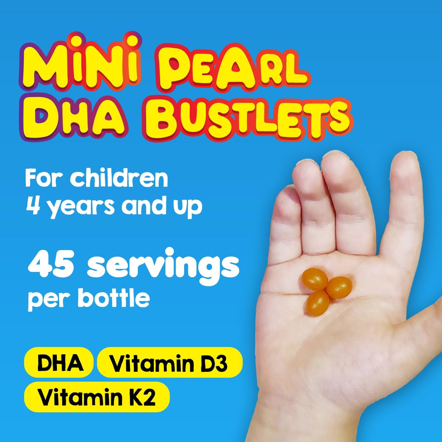 LABO Nutrition Kids Brain & Bones Omega-3 Fish Oil Supplement Chewable 135 Count
