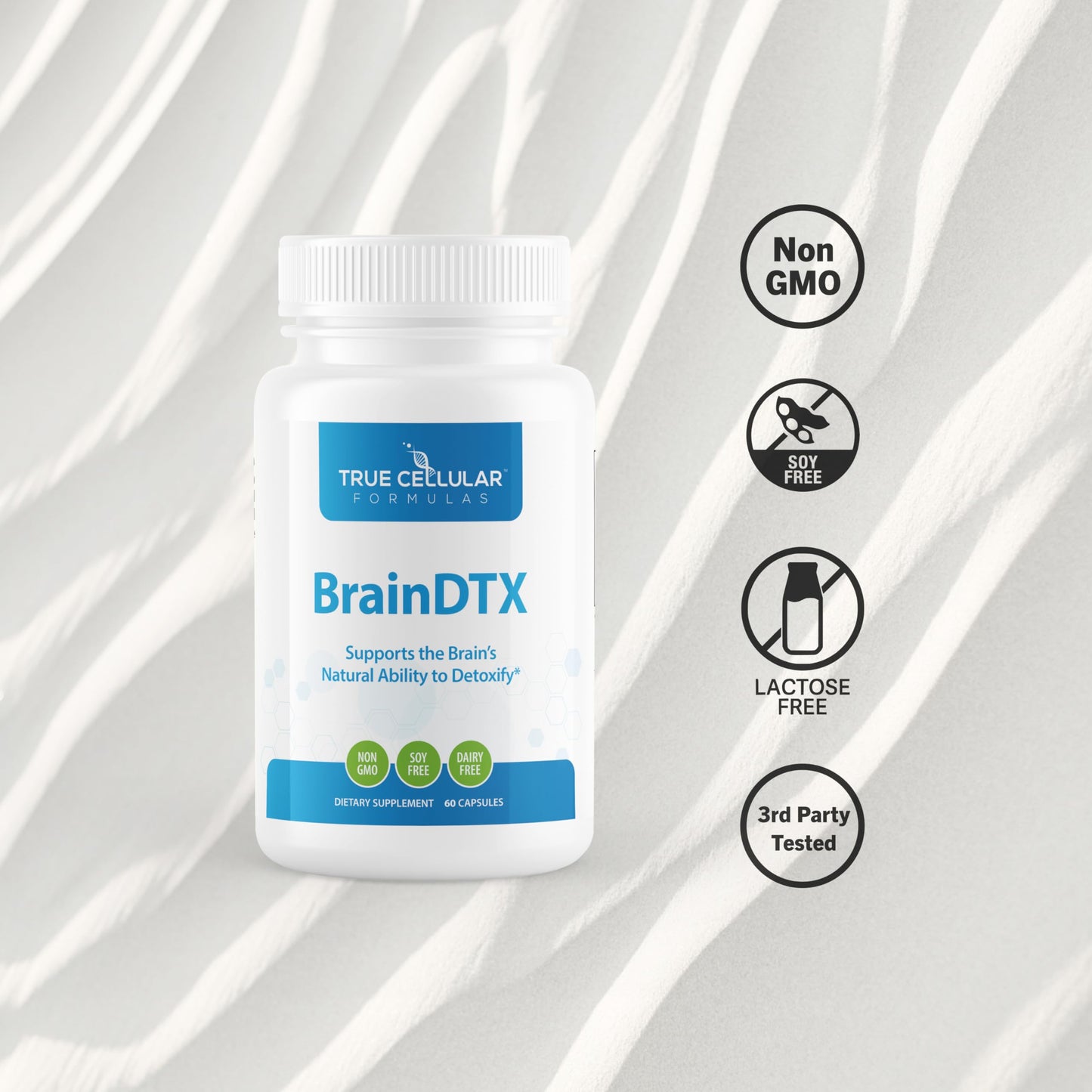 True Cellular Formulas BrainDTX 60 Capsules
