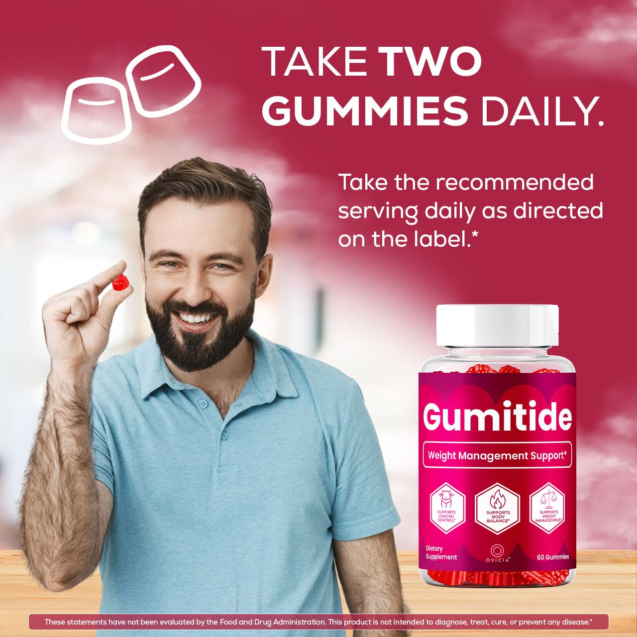 OVICIA Gumitide Gummies Gummy, 120 Gummies