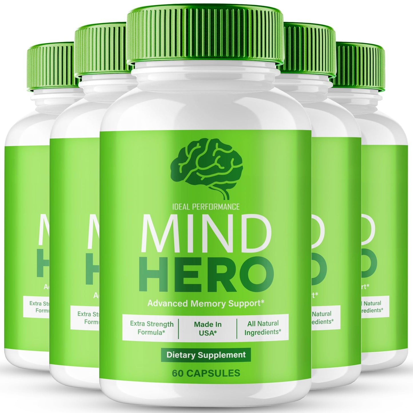 IDEAL PERFORMANCE Mind Hero Brain Supplement Capsules 300