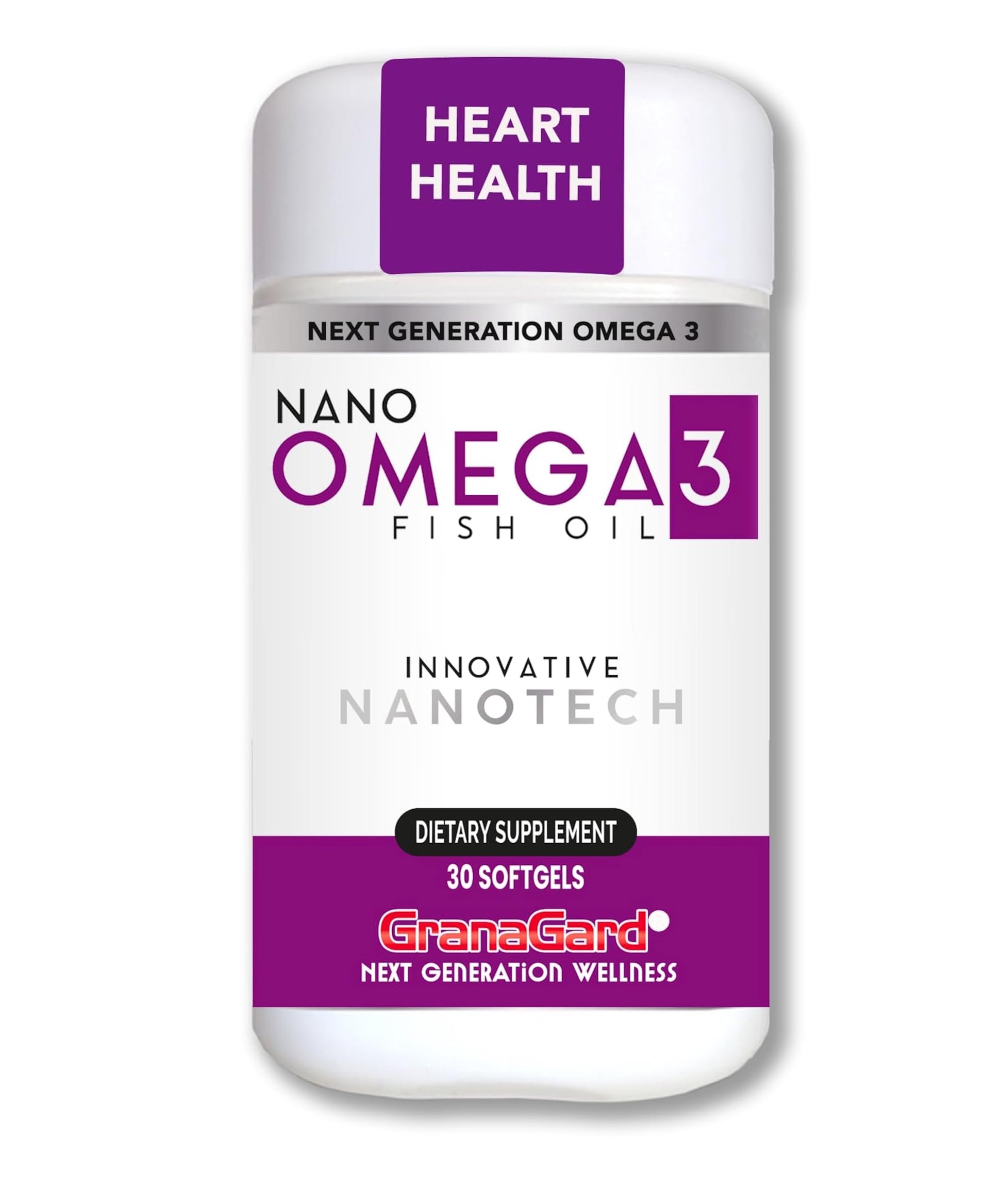 Granagard Nano Omega-3 Fish Oil Softgels, 30 Count