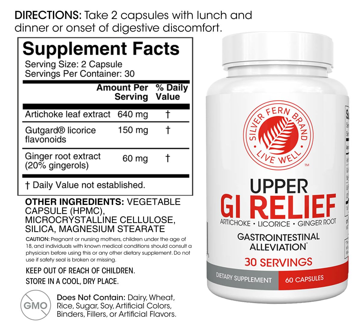 Silver Fern GI Relief Capsules 1 Count