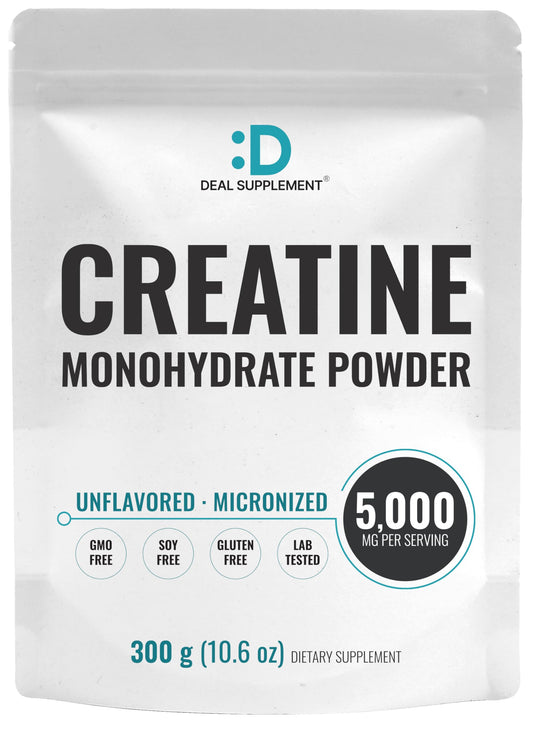 DEAL SUPPLEMENT Instant Creatine Monohydrate Powder, 60 Servings, 10.6 oz