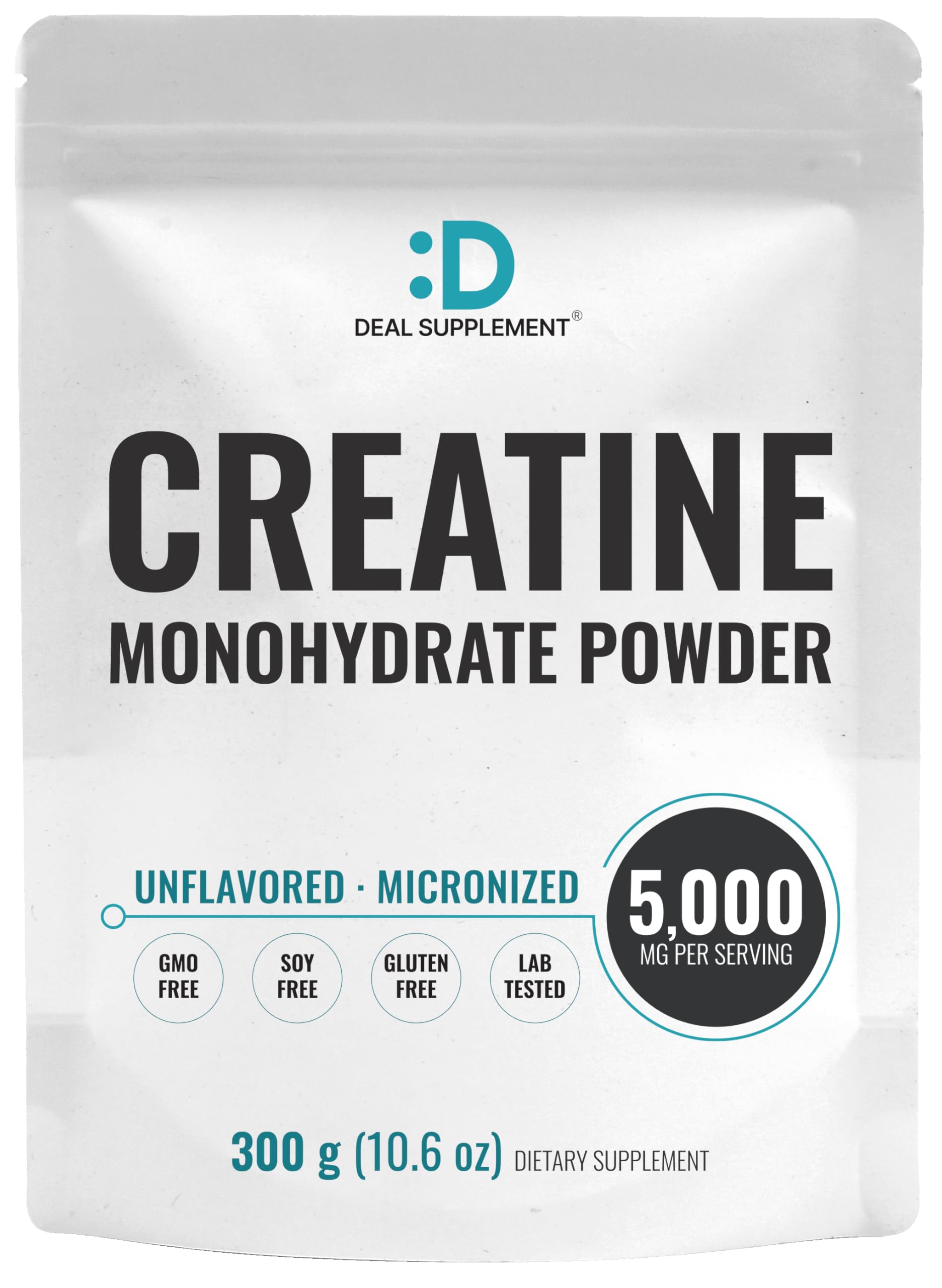 DEAL SUPPLEMENT Micronized Creatine Monohydrate Powder 10.6 Ounce
