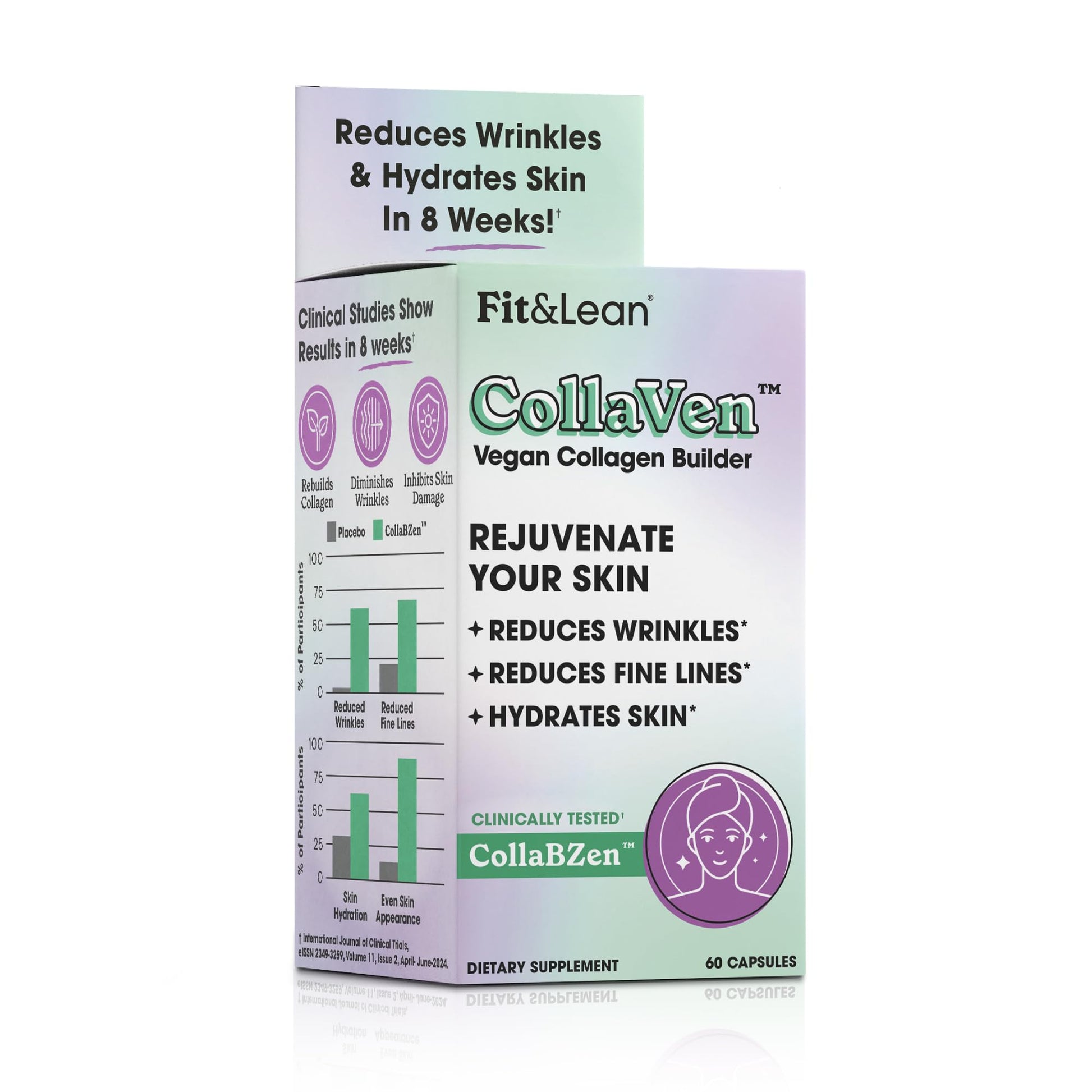 Fit & Lean CollaVen Vegan Collagen Builder Capsule, 60 Capsules