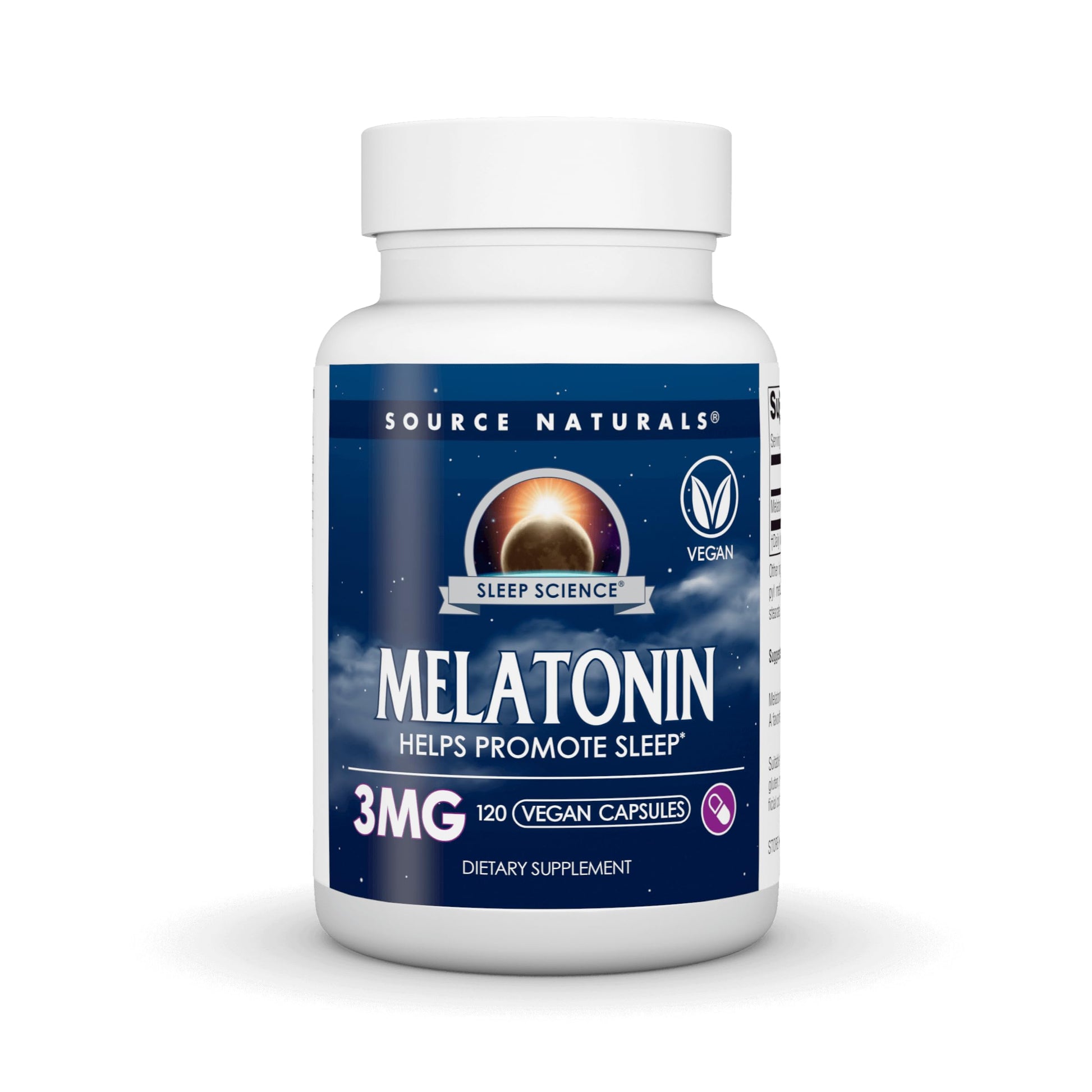 Source Naturals Melatonin Capsule, 120 Count
