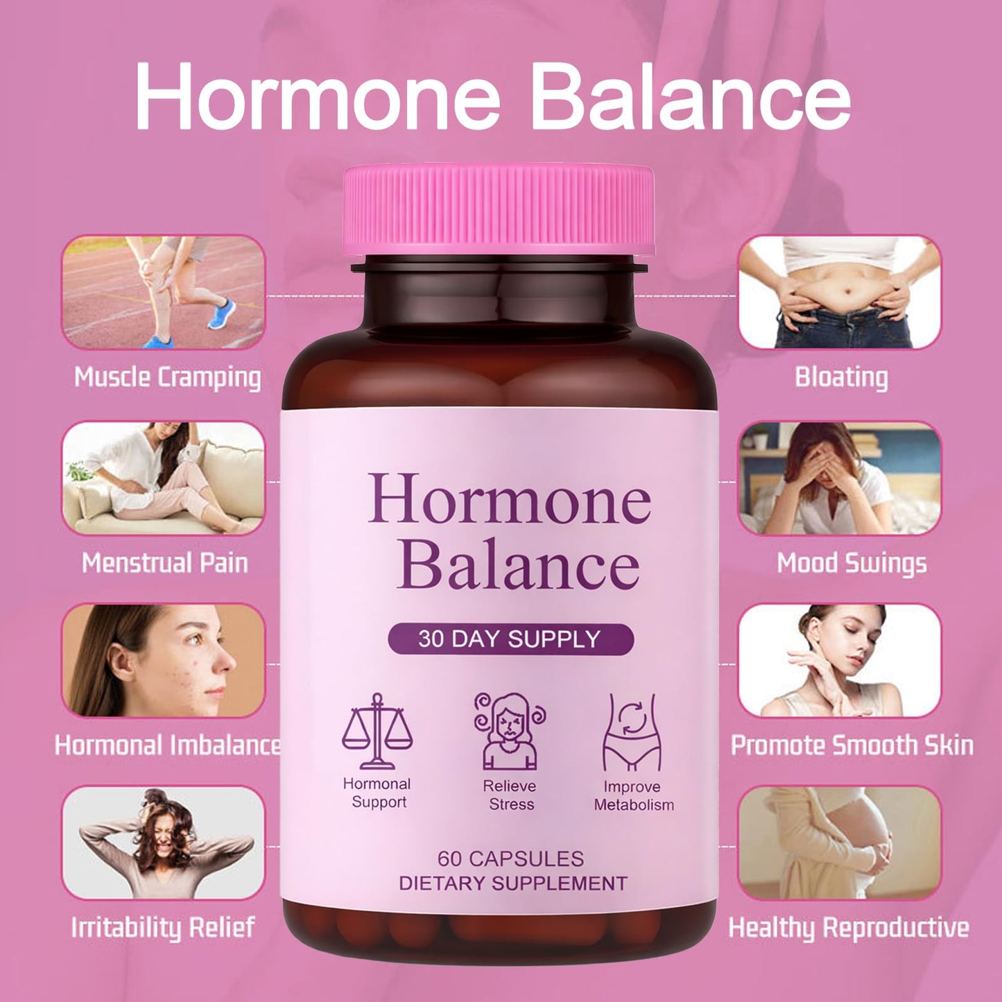 Qiuumey Hormone Balance for Women Capsule, 60 Capsules