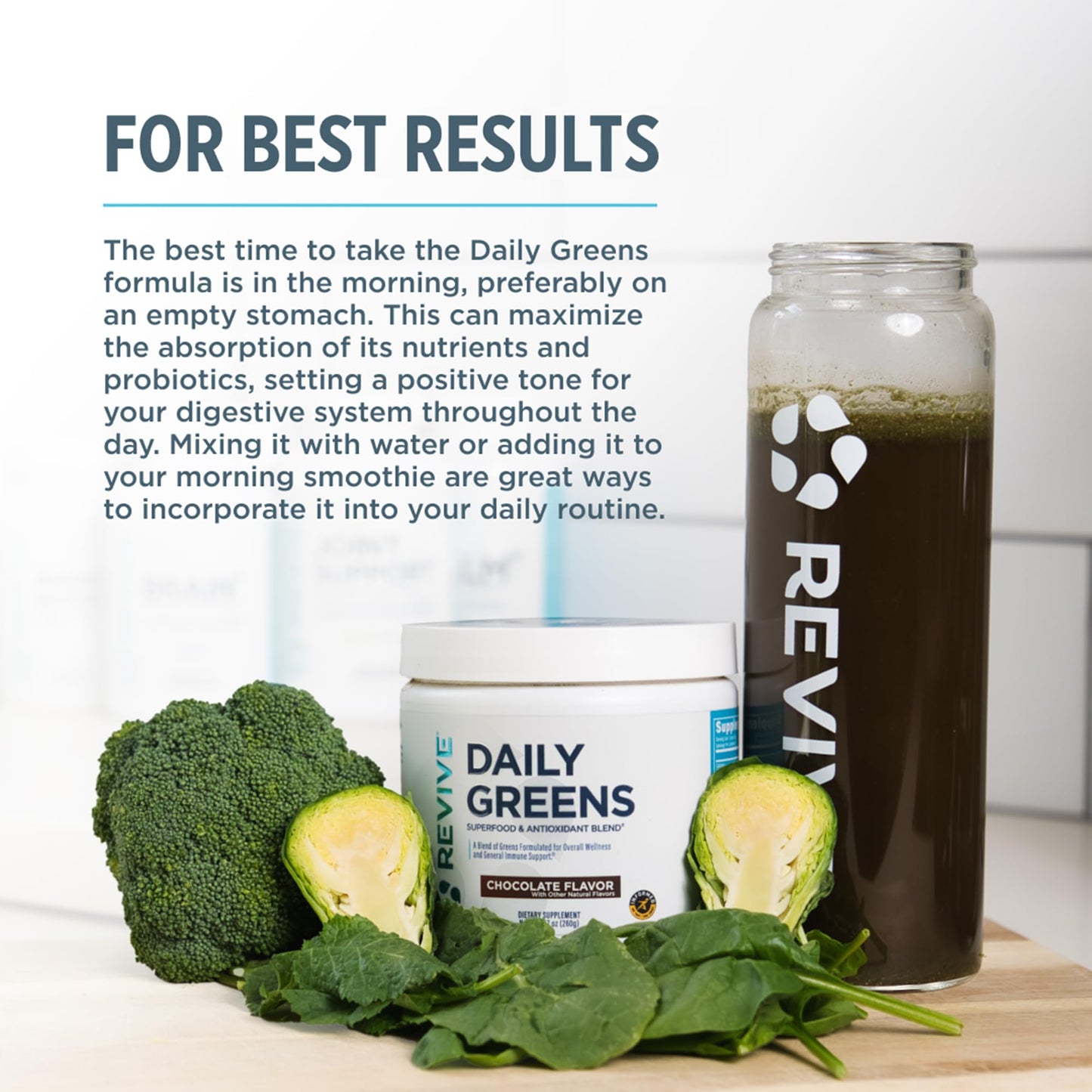 Revive Daily Green Powder Superfood (Chocolate), Powder 21.16
