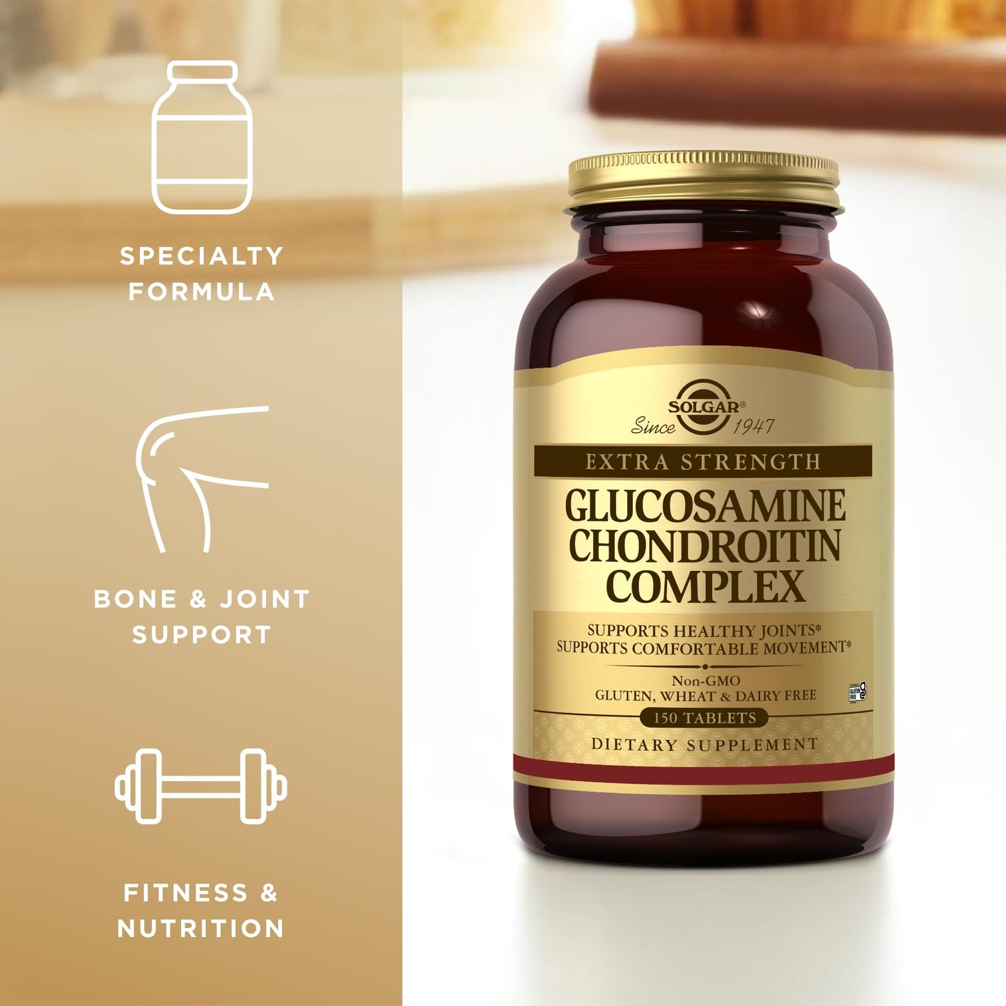 Solgar Extra Strength Glucosamine Chondroitin Complex 150 Tablets