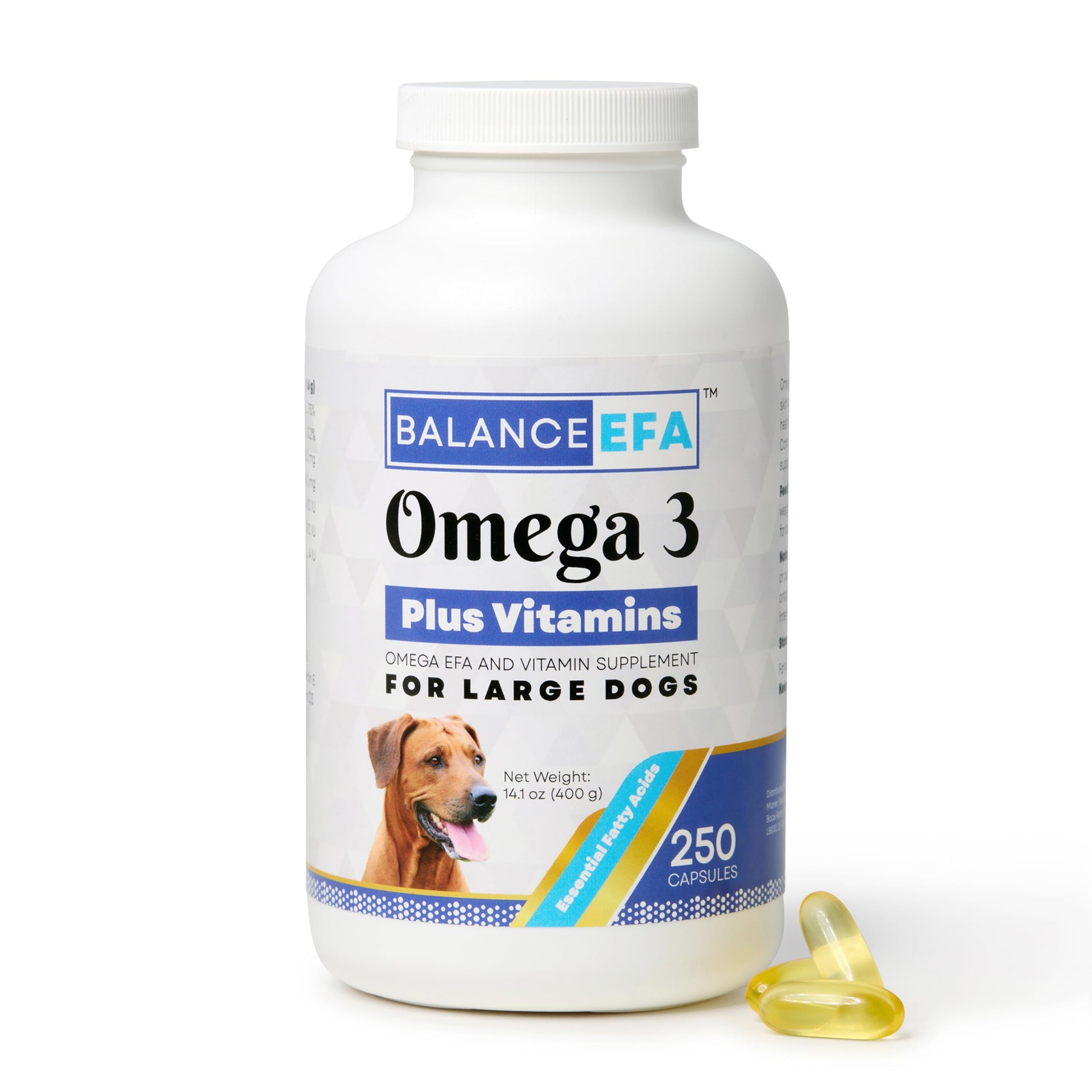 Mizner Bioscience BalanceEFA Dog Omega-3 Supplement Capsules 250 Count