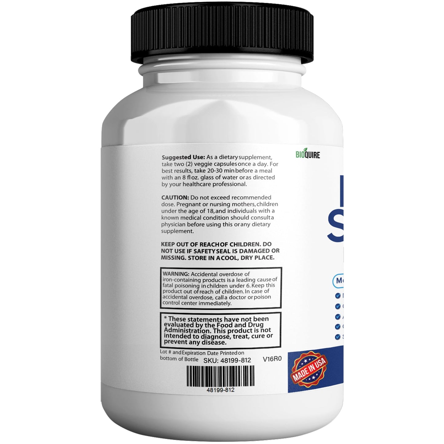 BIOQUIRE Brain Savior Max Memory Supplement 60 Capsules
