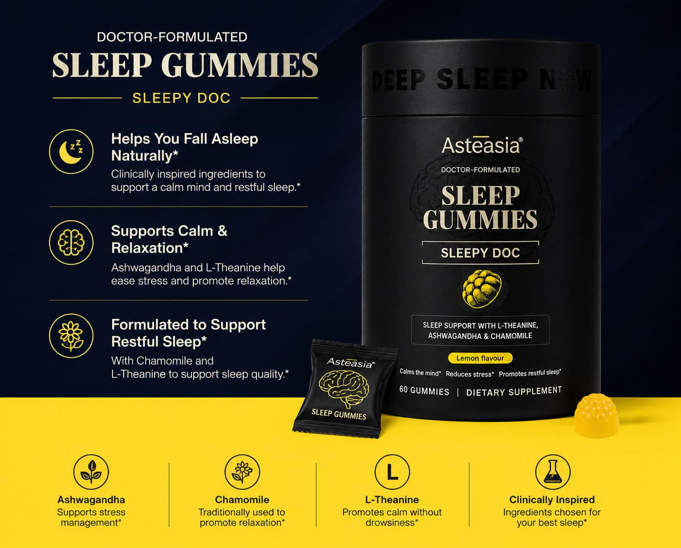 Asteasia Sleep Gummies Gummy 1 Count