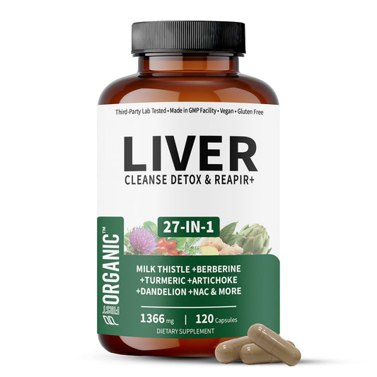 FIRSTORGANIC Milk Thistle Liver Guard+ Complex Capsules, 120 Count