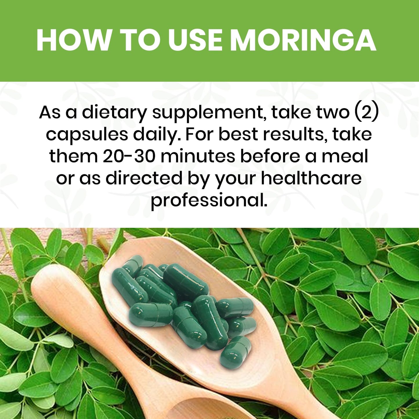 HerbaVitals Moringa Pure Capsule 120 Count
