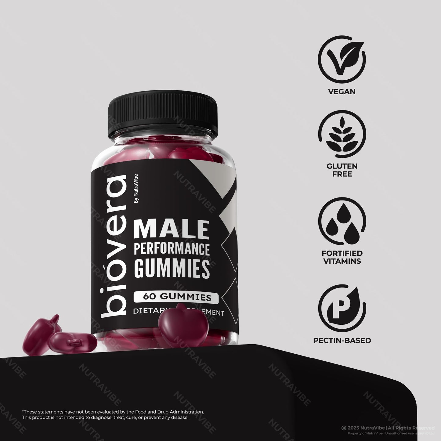 NutraVibe Biovera Gummies Gummy 60 Count