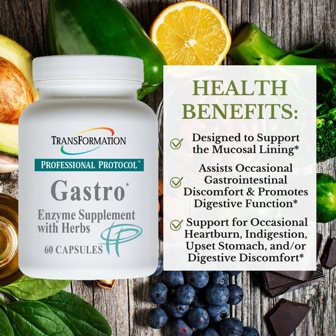 TRANSFORMATION The Genesis of Good Health Enzyme - Gastro Enzyme Supplement with Herbs & Digest Enzyme Supplement, 120 Capsules