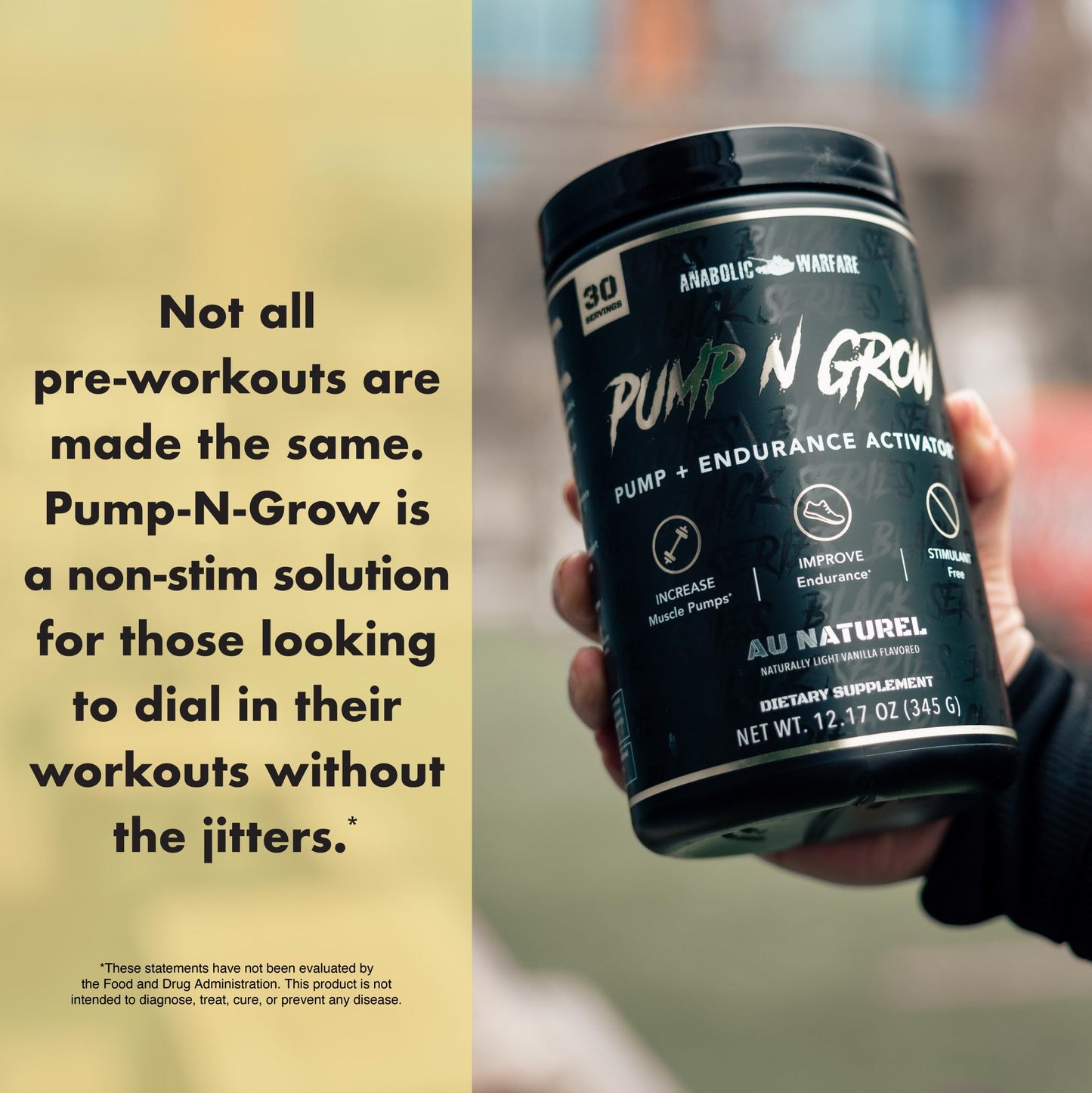 Anabolic Warfare Pump-N-Grow Muscle Pump Pre-Workout Powder, 14.8 Oz