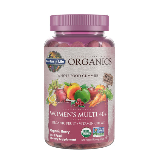 Garden of Life Organics Women 40+ Gummy Vitamins, 120 Gummies