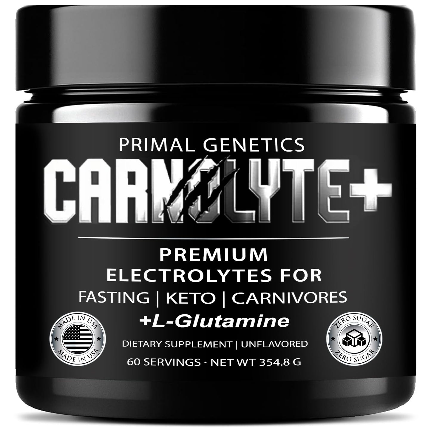 PRIMAL GENETICS CARNOLYTE+ Carnivore Electrolytes Powder 12.53 oz