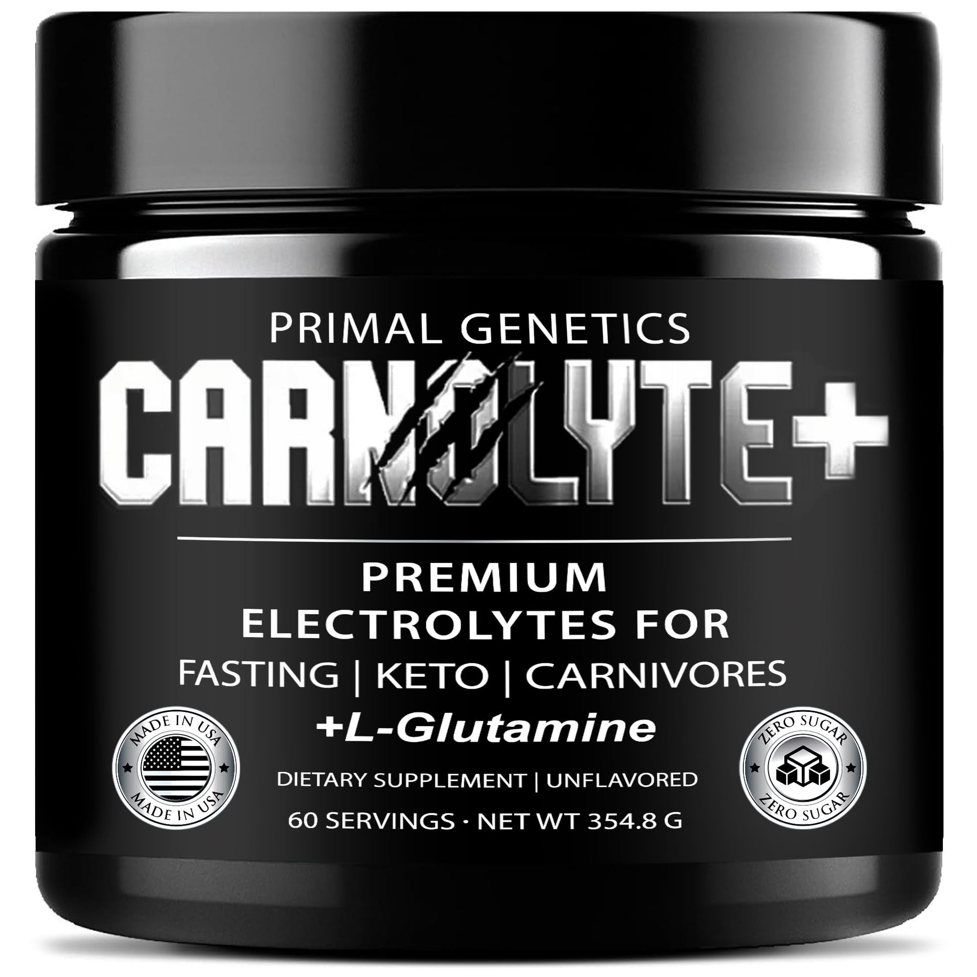 PRIMAL GENETICS CARNOLYTE+ Carnivore Electrolytes Powder 12.53 oz