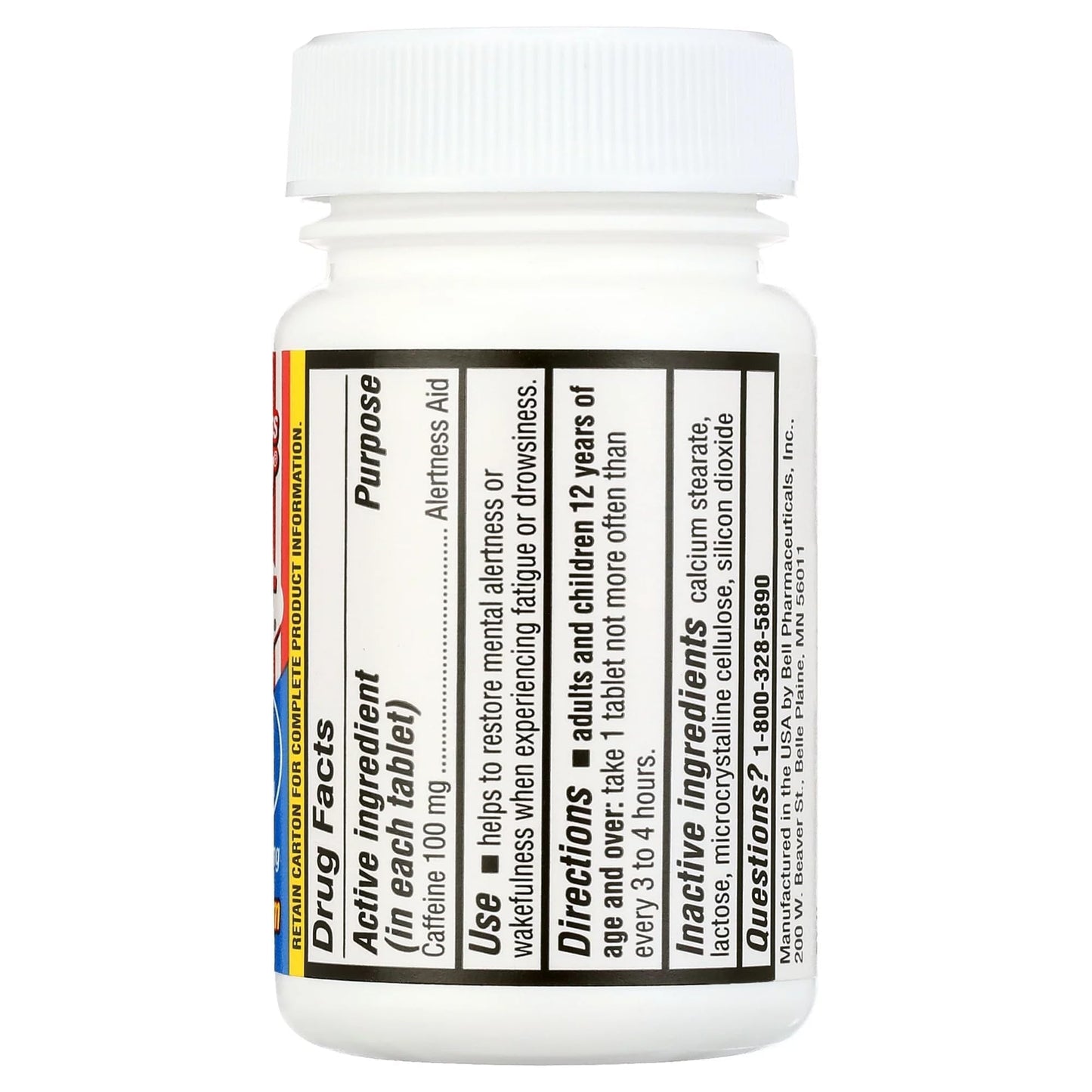 Jet-Alert 100 mg Caffeine Tablets, 1440 Tablets
