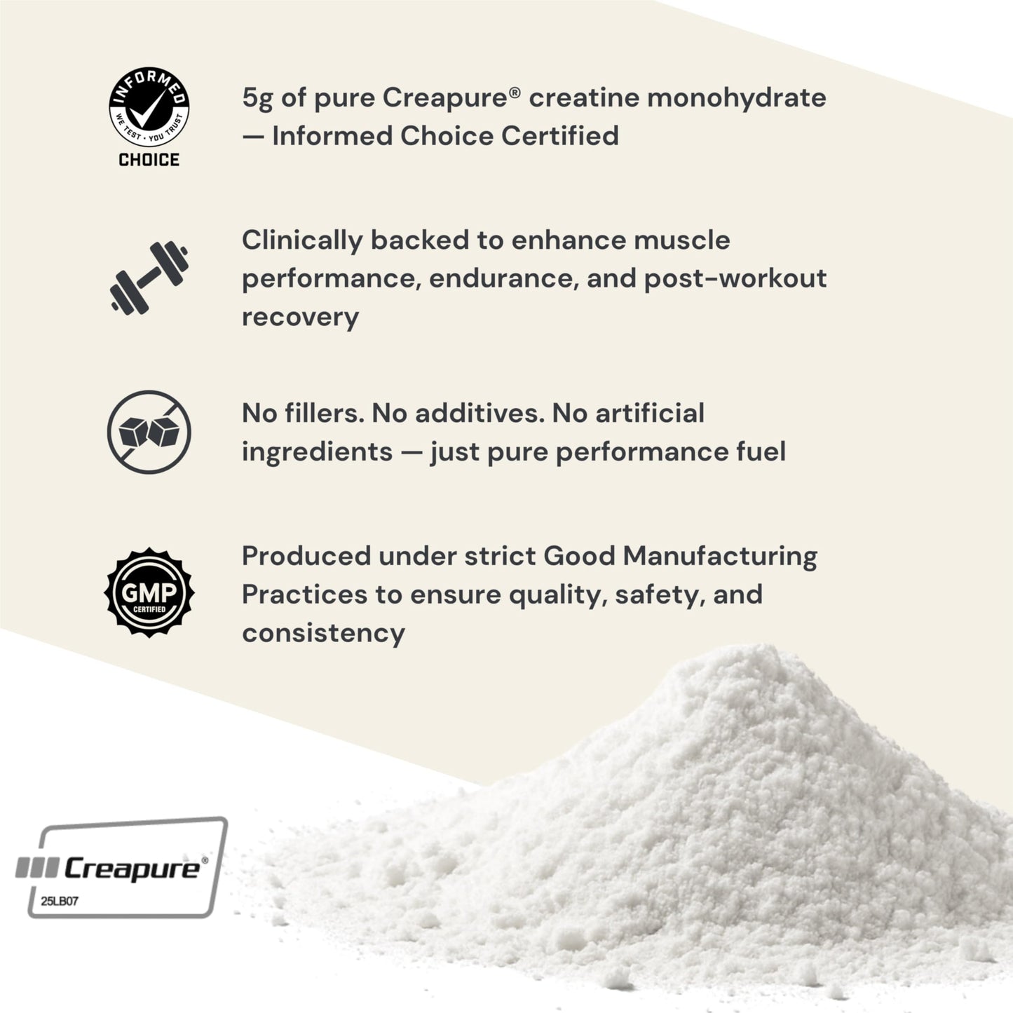 Anea Nutrition Creatine Monohydrate Micronized Powder 100 Servings