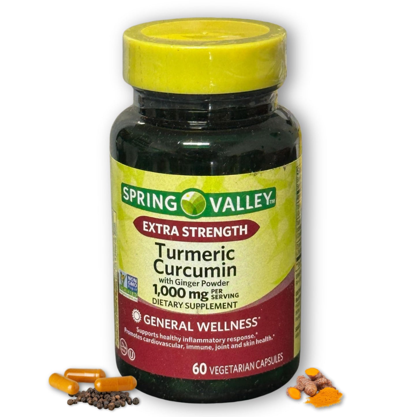 FUSION SHOP STORE Turmeric and Ginger Supplement 60 Capsules