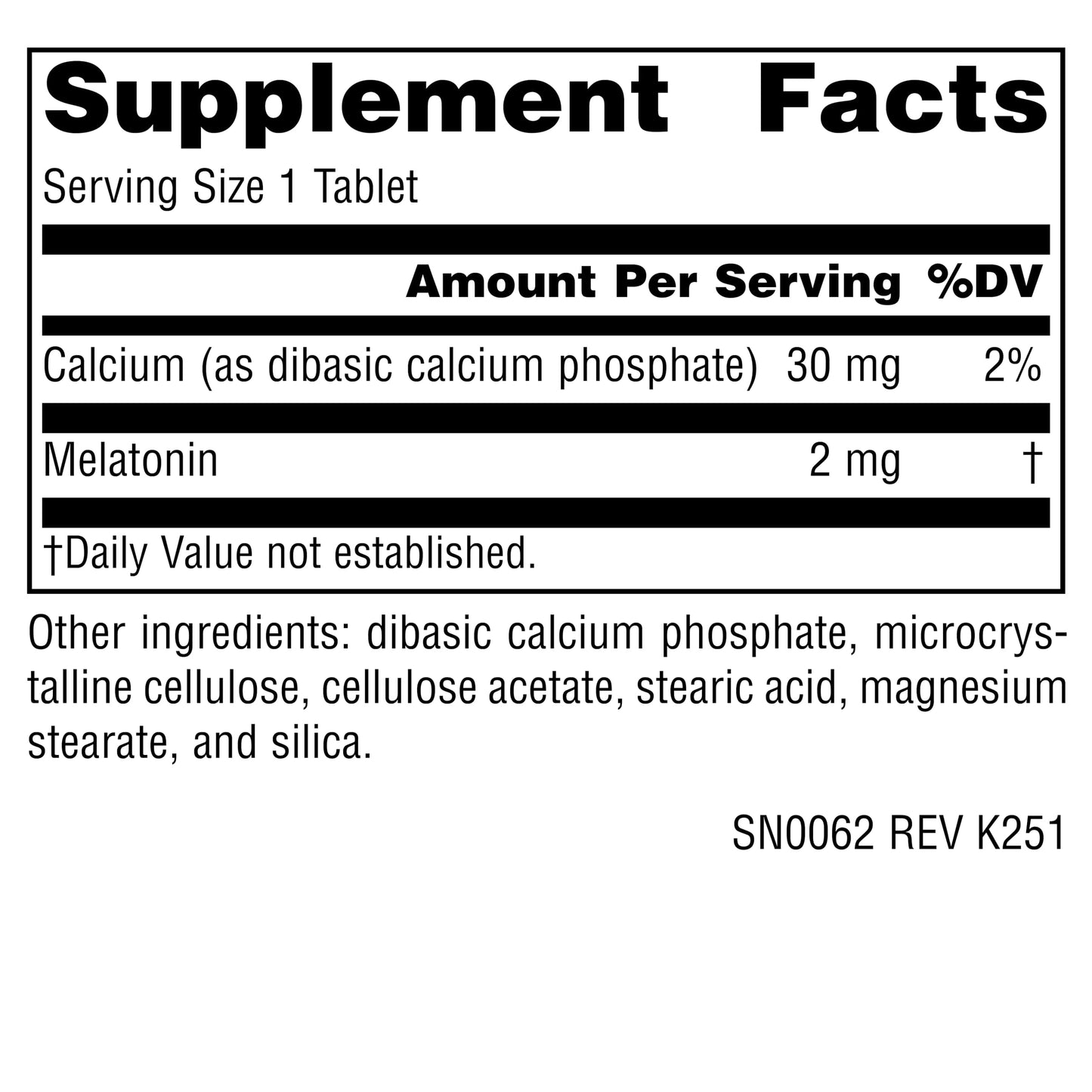 Source Naturals Melatonin 2 mg Time-Released Tablets, 60 Count