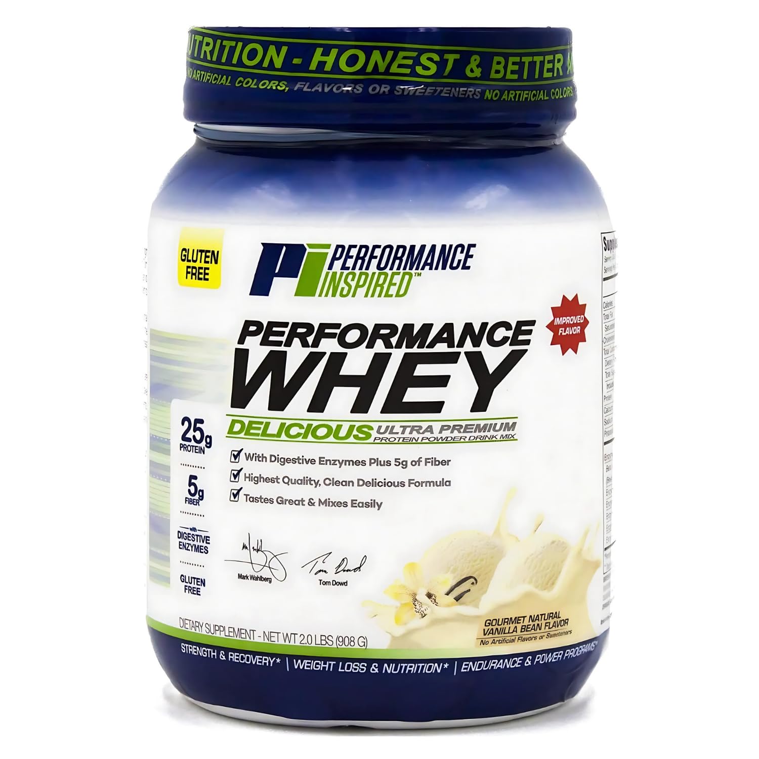 Performance Inspired Whey Protein Powder, Vanilla Bean, 2 lb, 32 Servings