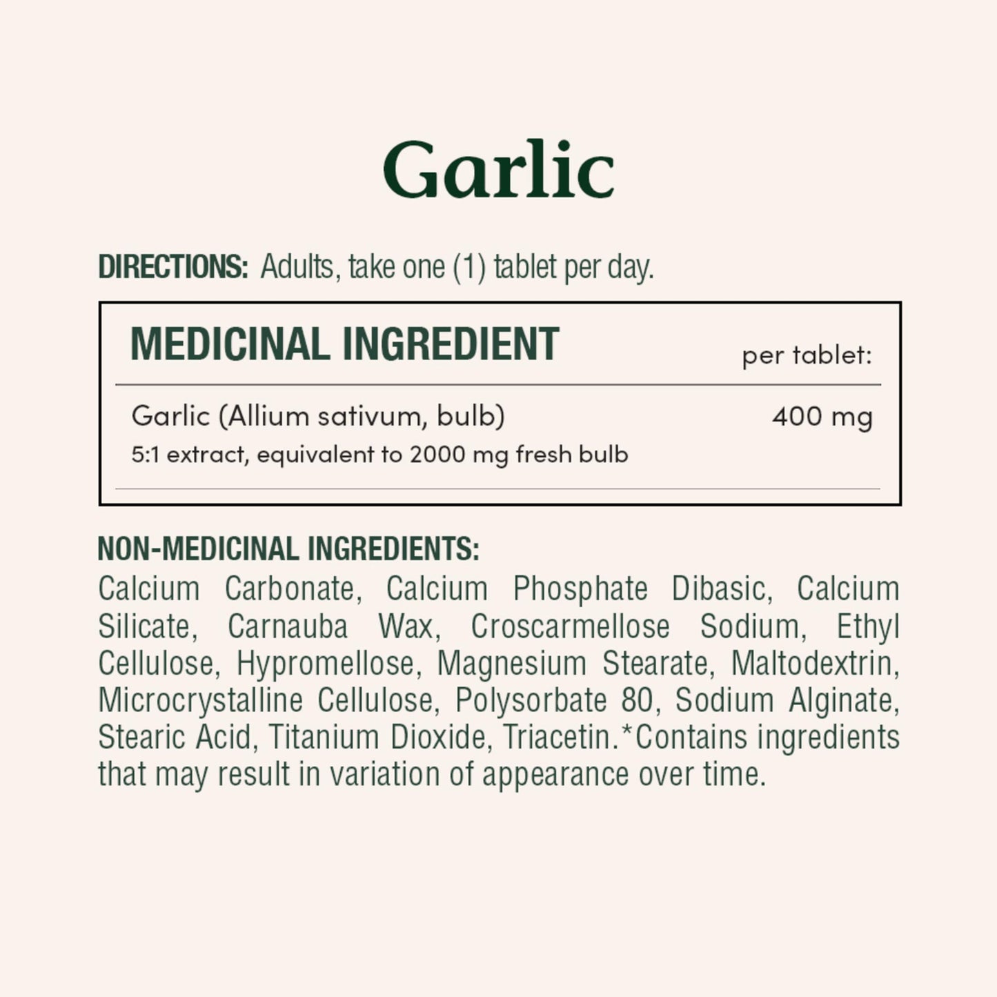 Nature's Bounty Garlic 2000mg, 200 Tablets
