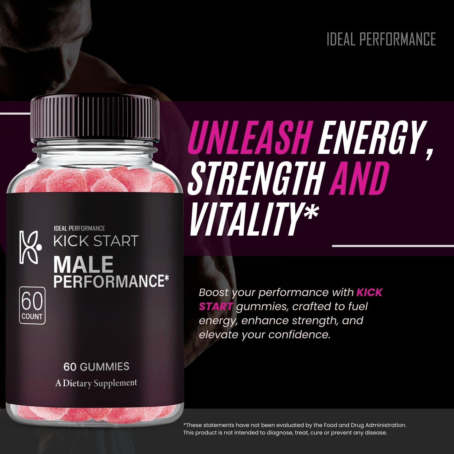 IDEAL PERFORMANCE Kickstart Gummies Gummy 300 Count