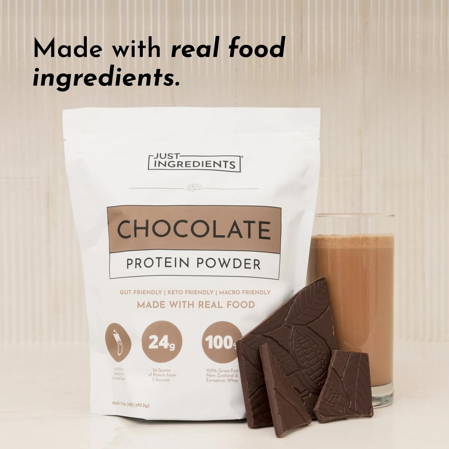 JUST INGREDIENTS Protein Powder - 15 Servings